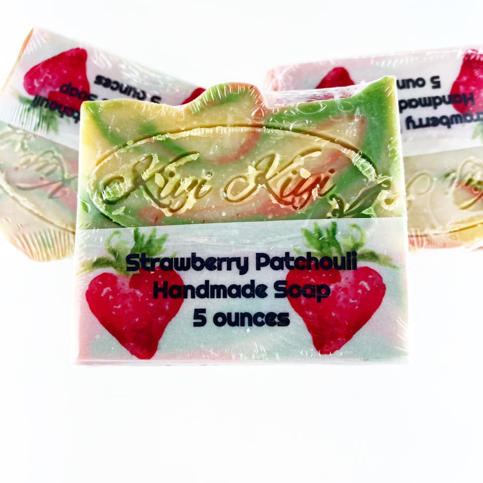 Strawberry Patchouli Soap, Vegan Soap